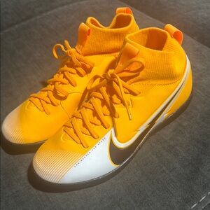 Nike Kids Youth mercurial superfly orange  Athletic Shoes size 2
